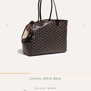 Goyard Black and Brown Travel Bag